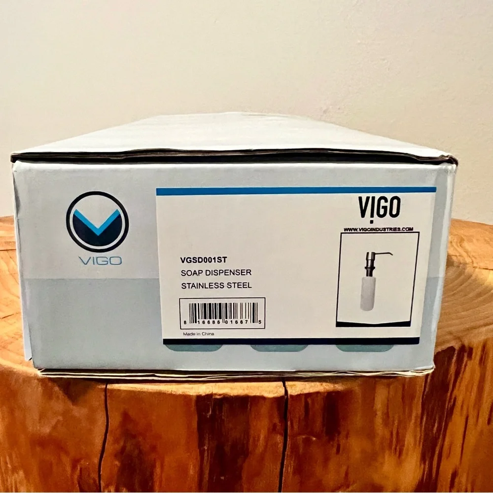 VIGO Stainless Steel Soap Dispenser VGSD001ST EUC - Picture 6 of 6